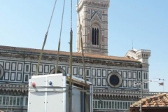 Posizionamento centrali di trattamento aria U.T.A. nell'area tecnica Teatro Nicolini (Firenze)